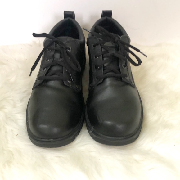 Skechers Relaxed Fit Memory Foam Gel-Infused Black Leather Shoe Size 14 main image 4
